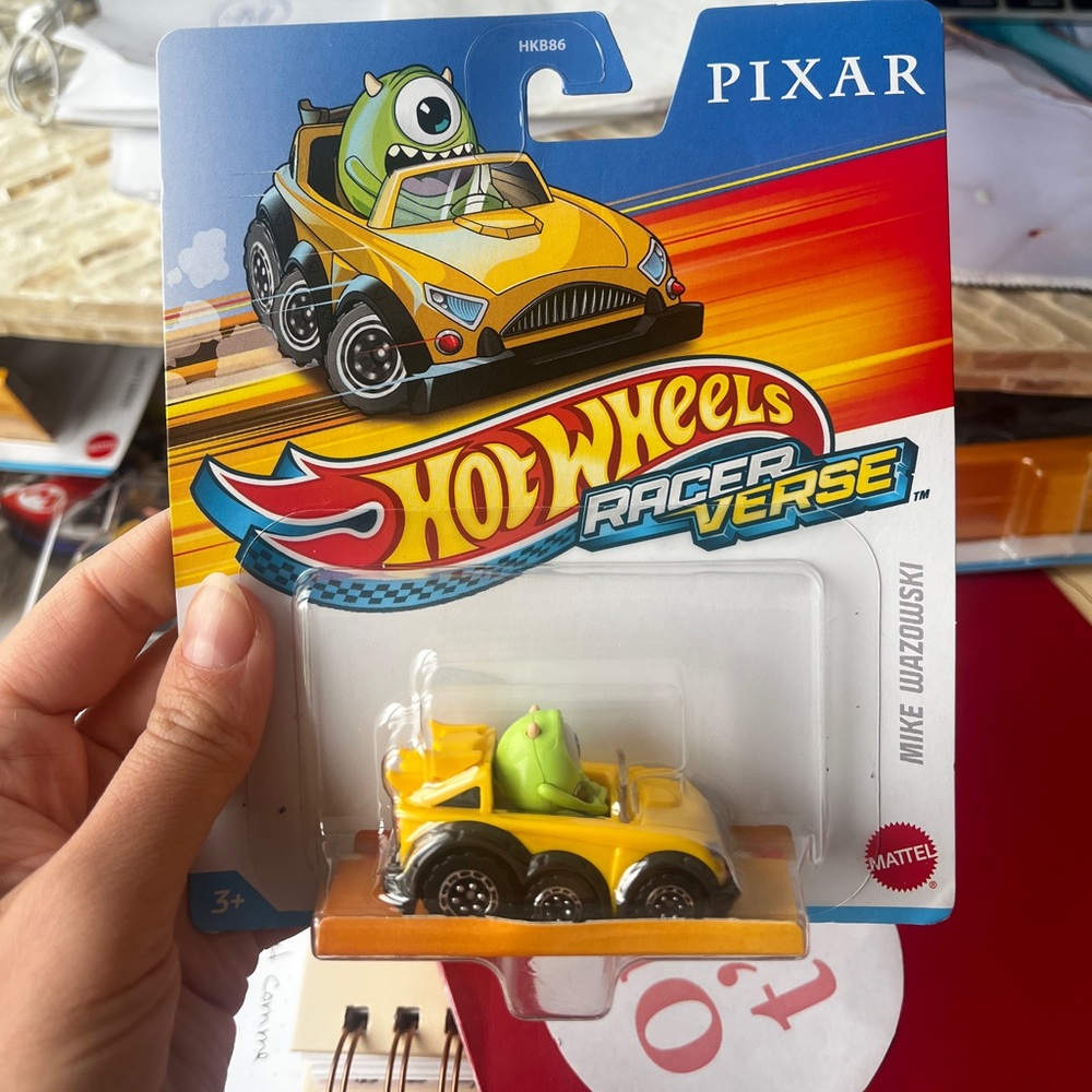 Hot Wheels Racer Verse Mike Wazowski Car - Yellow